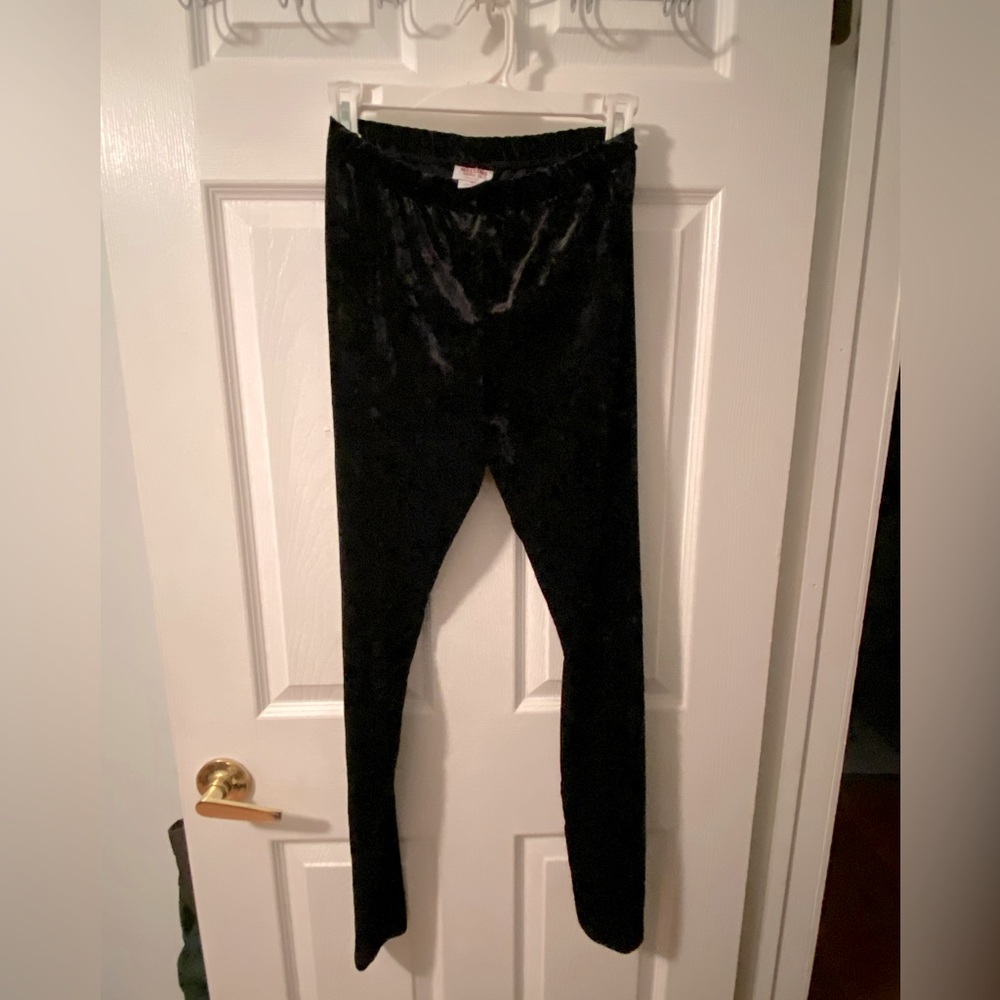 Mossimo Black Velvet Leggings